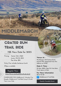 Middlemarch Crater Run Trail Ride